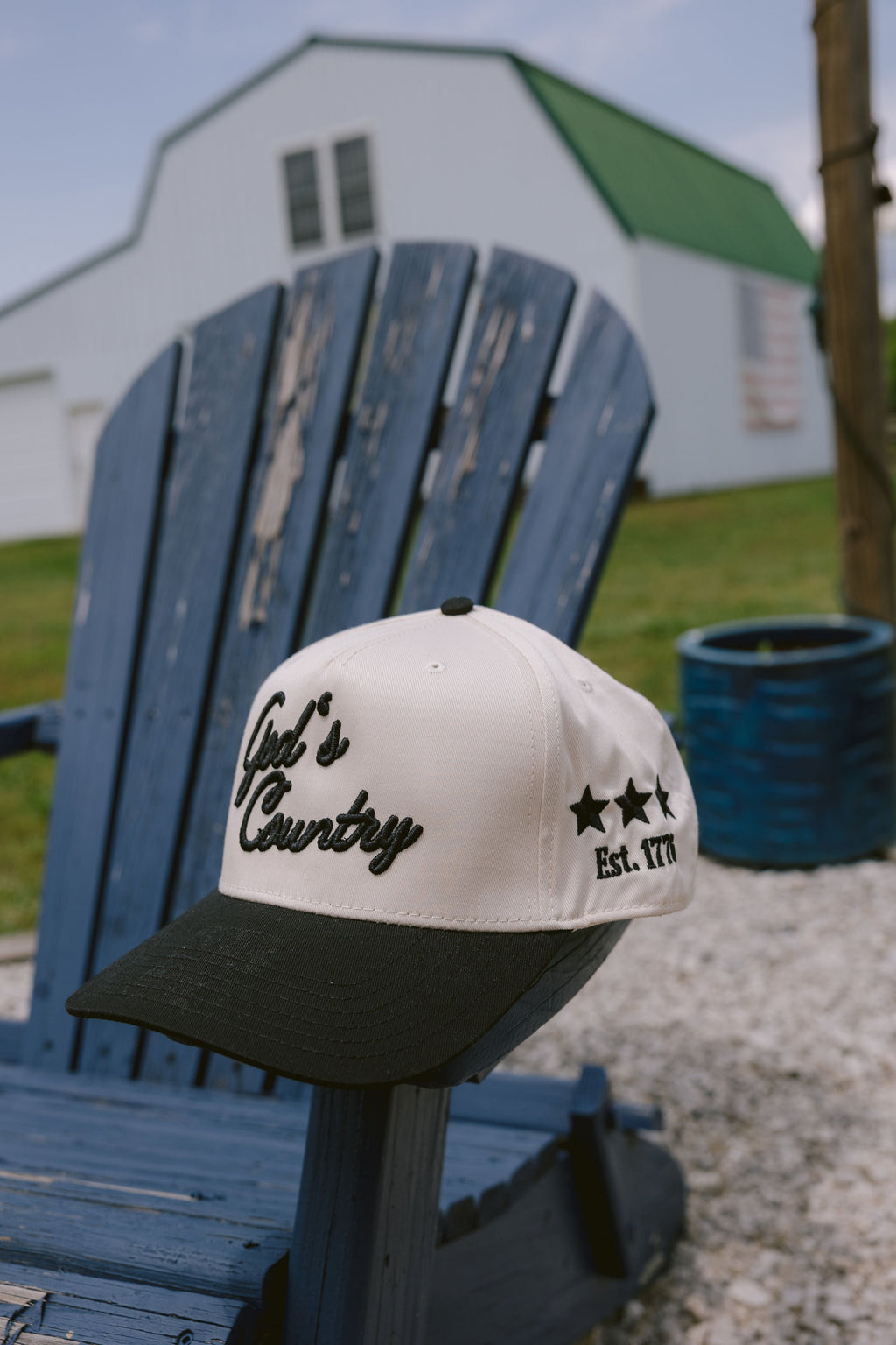 KenzKustomz God's Country - Vintage Trucker Hat - Black