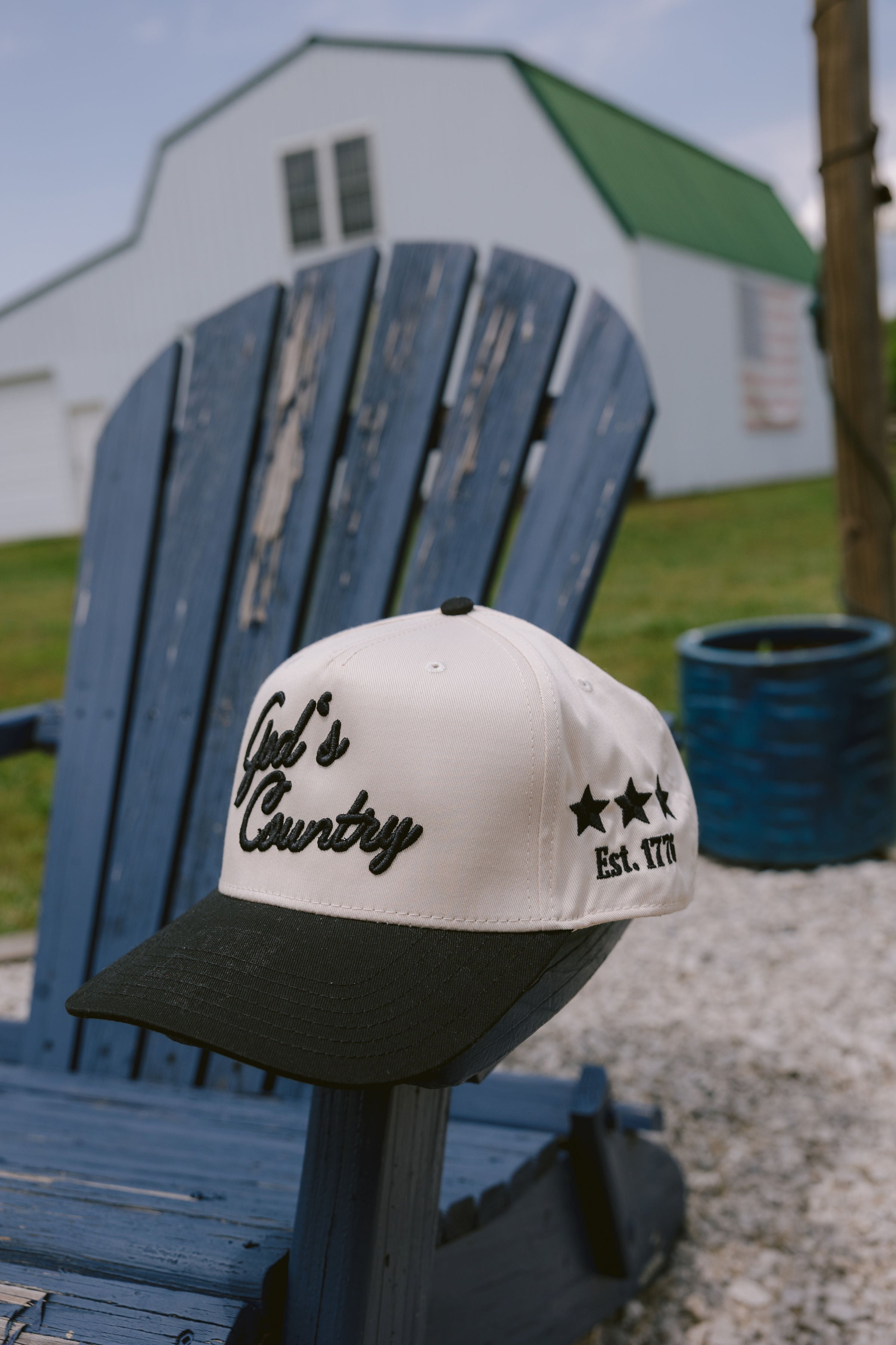 KenzKustomz God's Country - Vintage Trucker Hat - Black