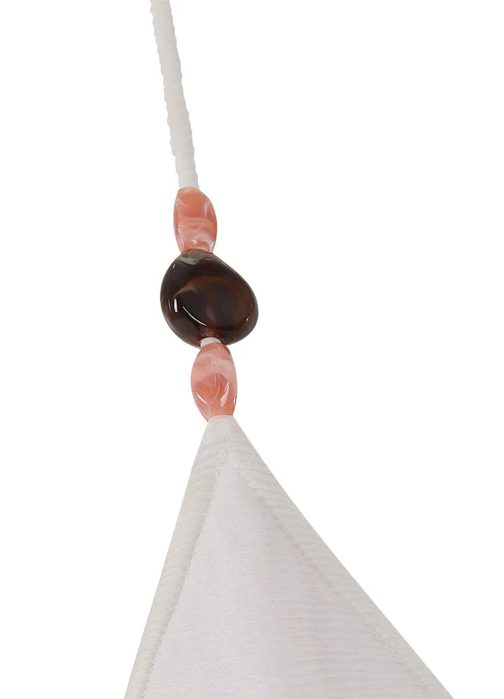 Kibys Blush Coast Maui Triangle White GEMS Top