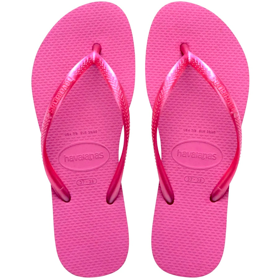 Havaianas Women's Slim Flip Flop METALLIC ROSE GUM