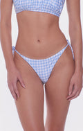 TONIE BIKINI BOTTOM CLOUD BLUE GINGHAM