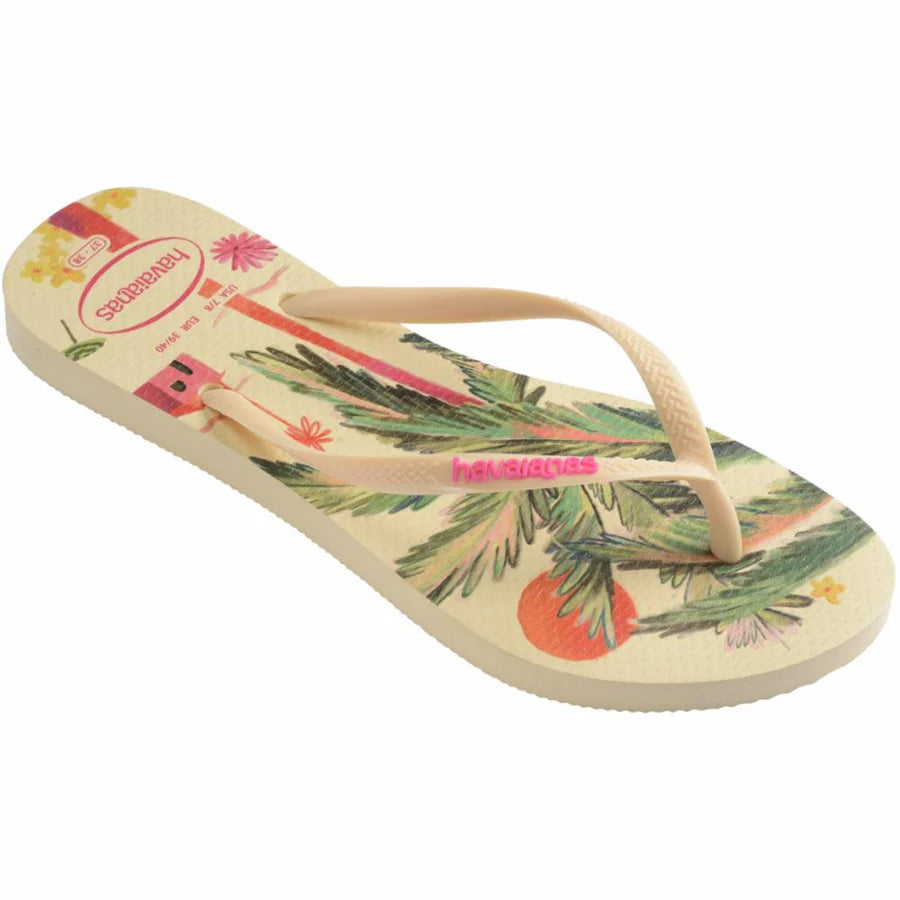 Women's Slim Summer Bliss Flip Flop BUTTERCREAM