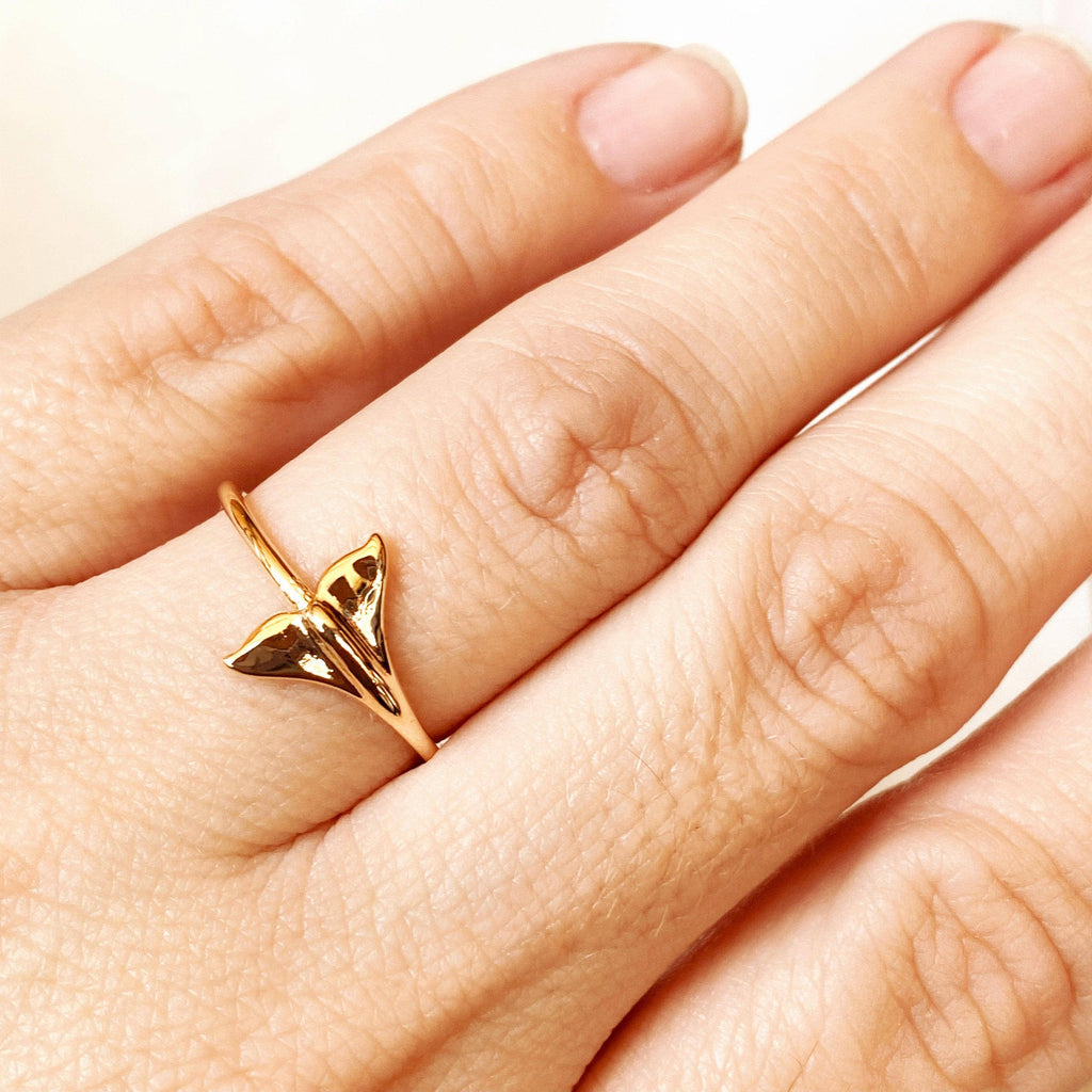 18k Gold Filled Mermaid Tail Ring: 7.5