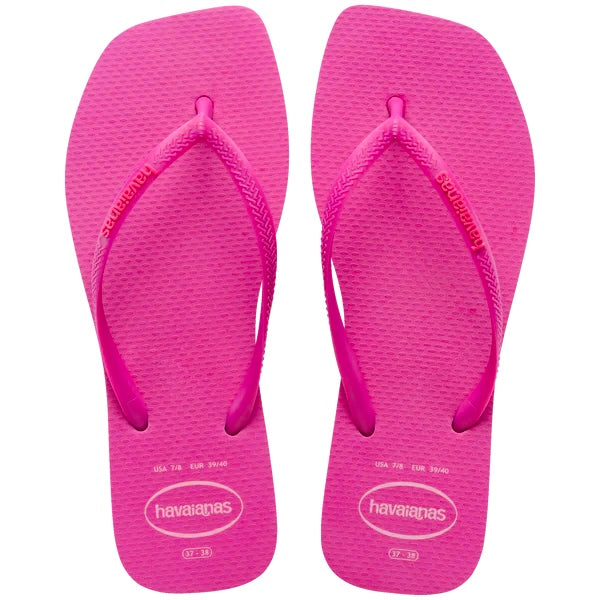 Havaianas Women's Slim Square Logo Popup Flip Flop
