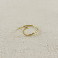 18k Gold Filled Wave Ring: 7.5