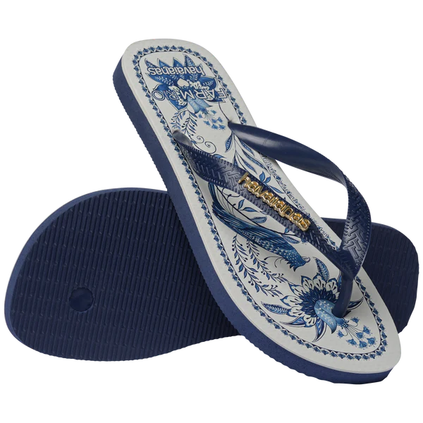 Havaianas Women's Farm Rio Navy Blue Mar Onda Fc Flip Flop