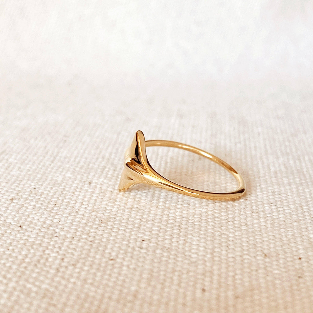 18k Gold Filled Mermaid Tail Ring: 7.5
