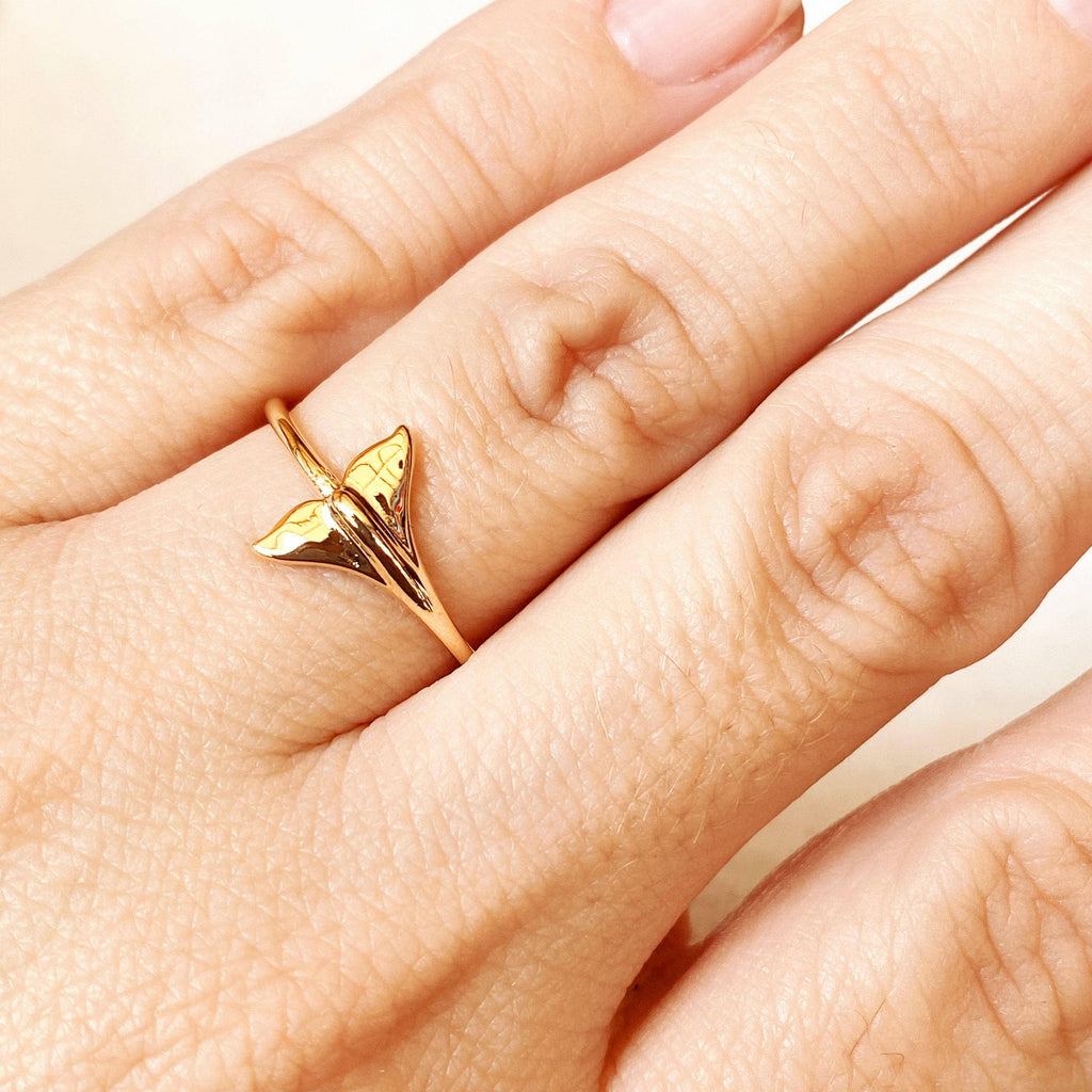 18k Gold Filled Mermaid Tail Ring: 7.5
