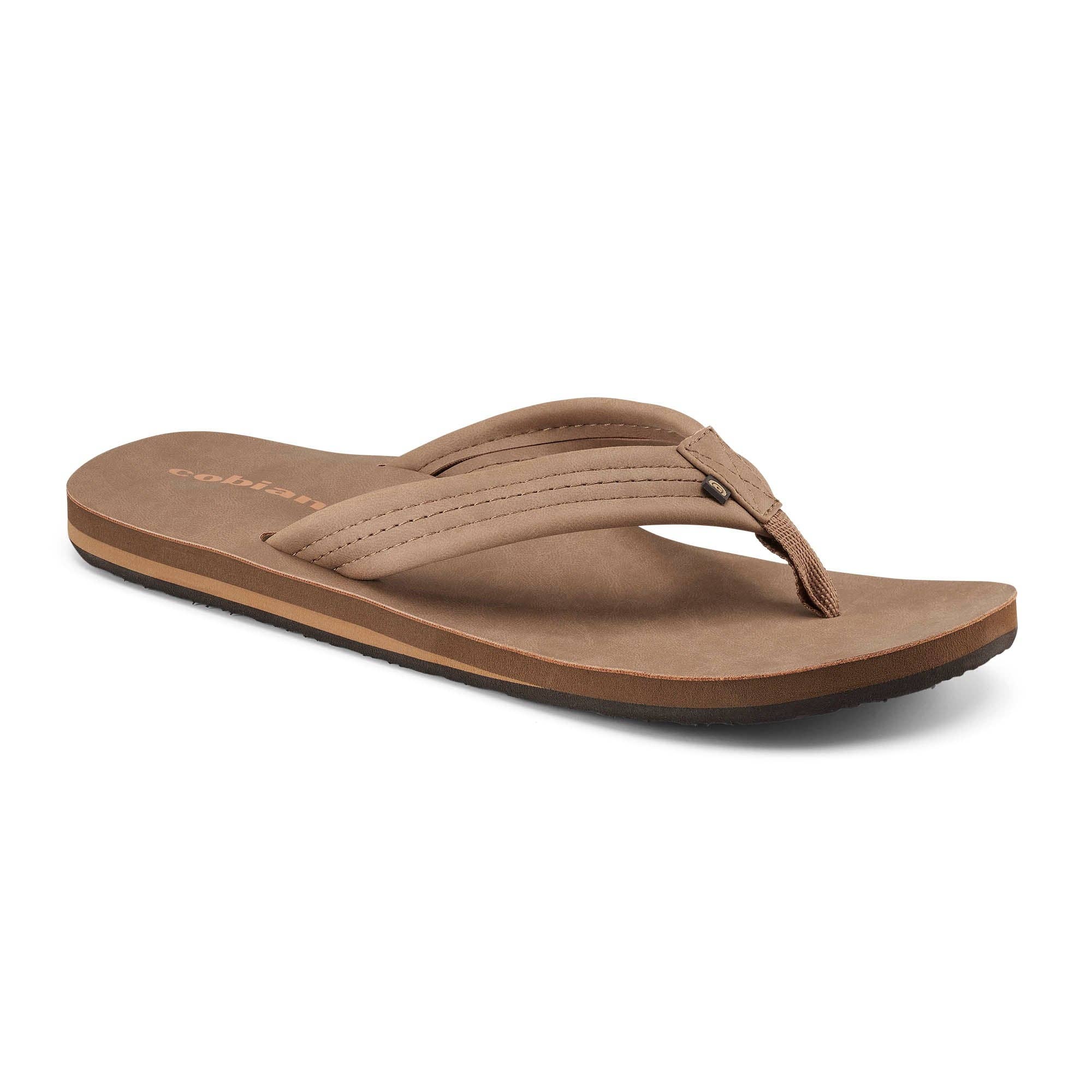 Las Olas 2™ - Tan Classic beach sandal built with water-friendly synthetic leather, a soft-multi layer footbed, and built-in arch support: 08