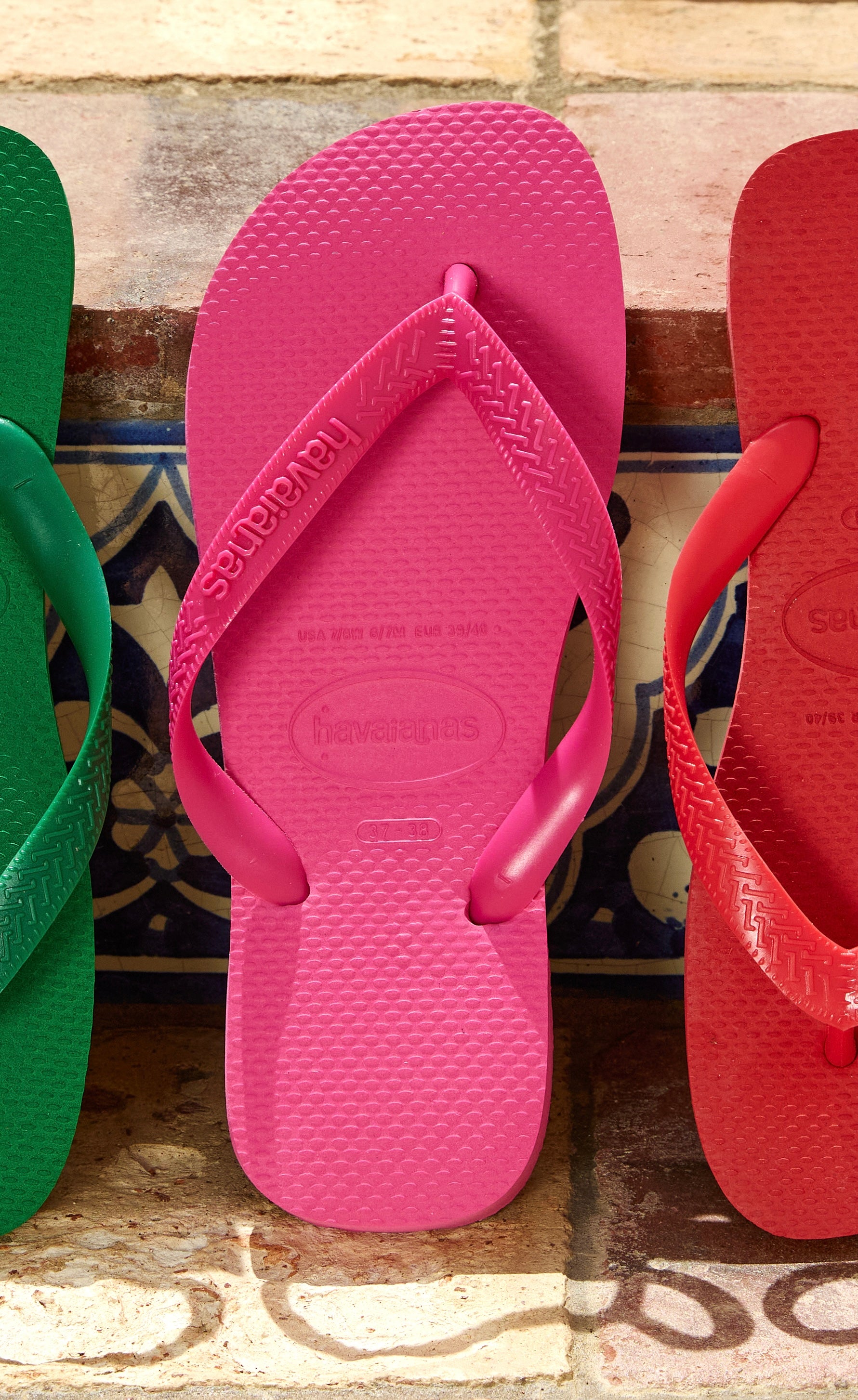 Havaianas Women's Slim Flip Flop METALLIC ROSE GUM