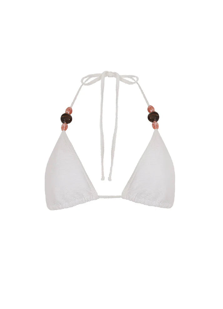 Kibys Blush Coast Maui Triangle White GEMS Top