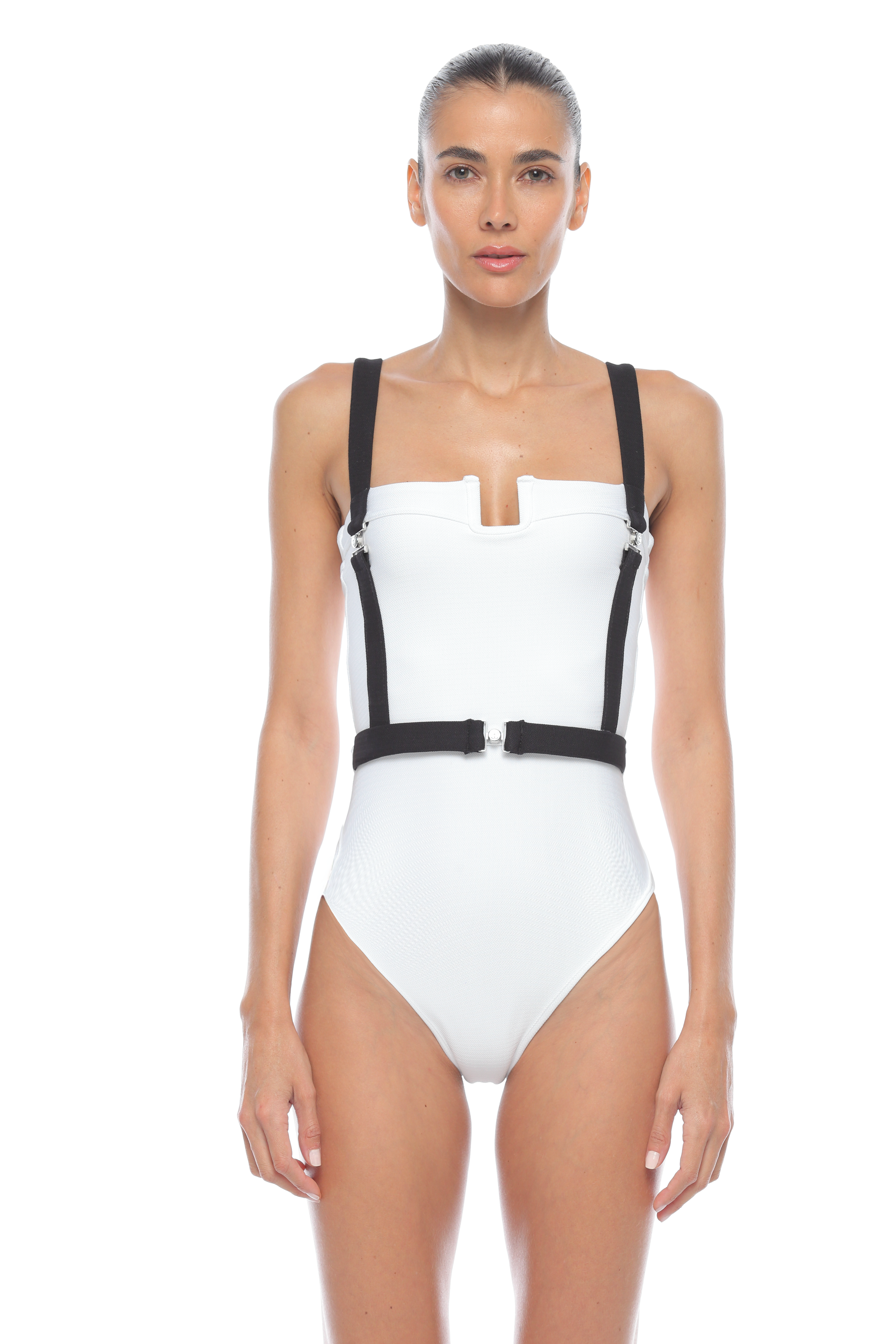Maxine Leti White/Black Signature One Piece