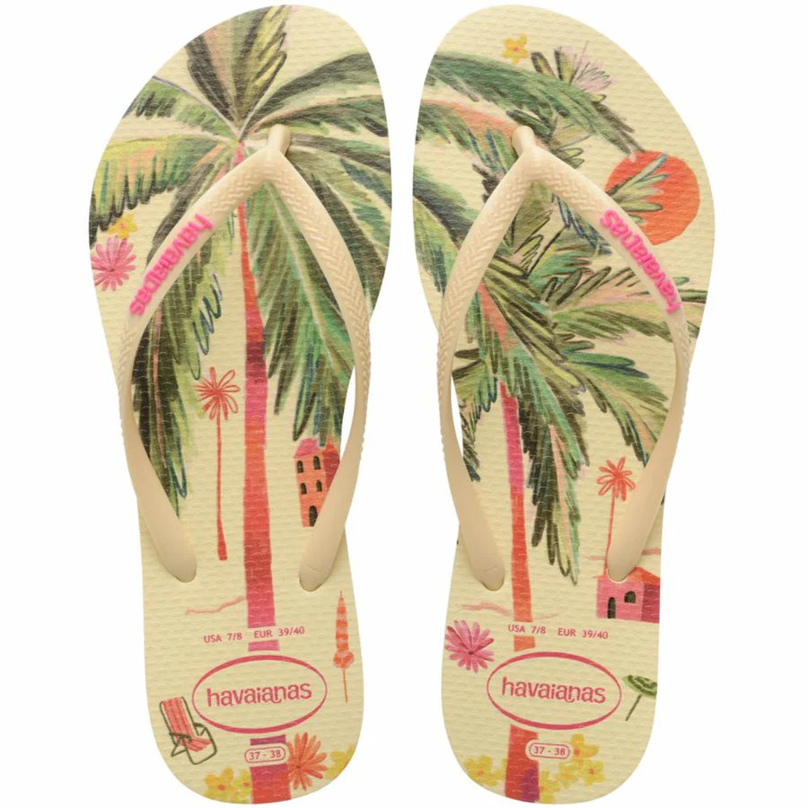 Women's Slim Summer Bliss Flip Flop BUTTERCREAM