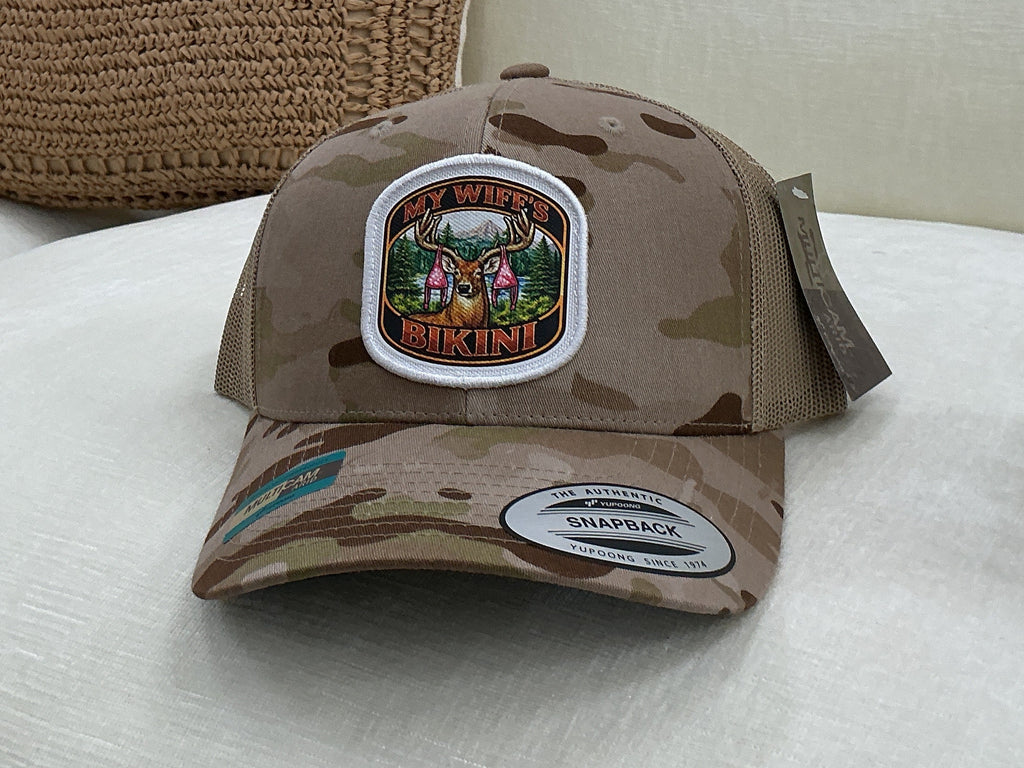 my wife’s bikini trucker men’s hat