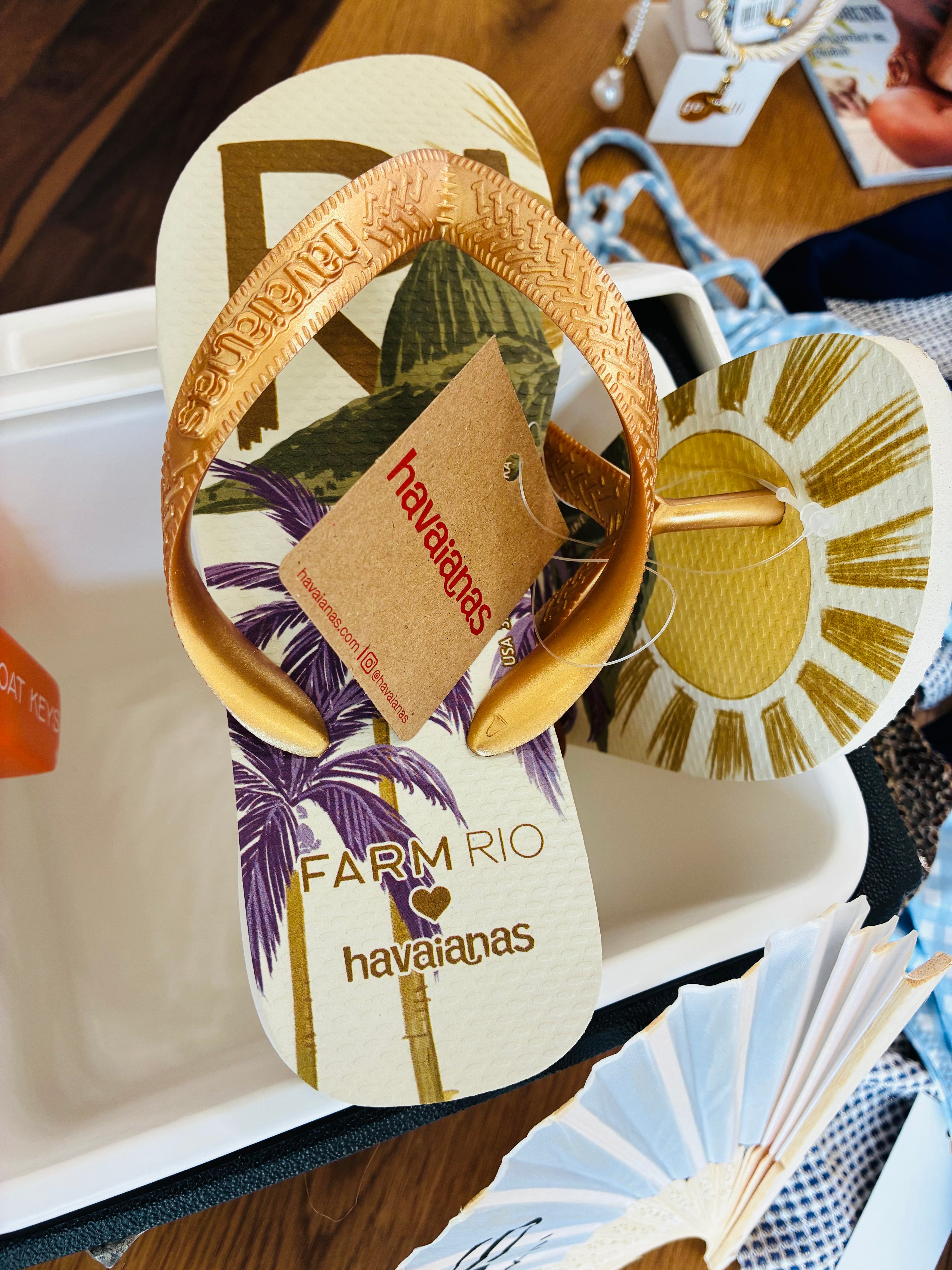Havaianas Kids Farm Rio Rio Beige Flip Flop