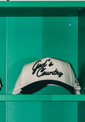 KenzKustomz God's Country - Vintage Trucker Hat - Black