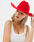 GIGI PIP Teddy Cattleman Cowboy Hat Red