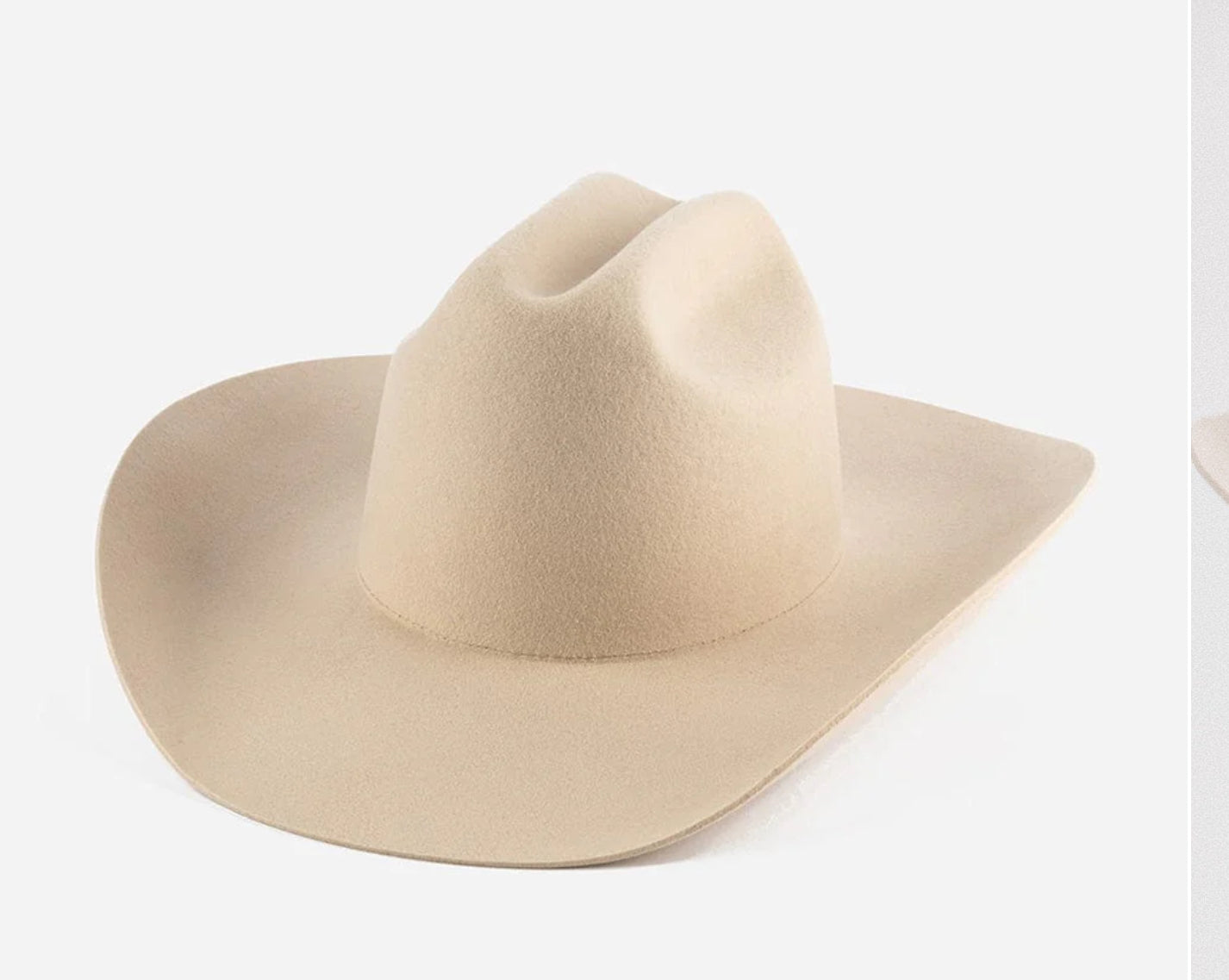 GIGI PIP Limited Edition Teddy Cattleman Cowboy Hat Off White