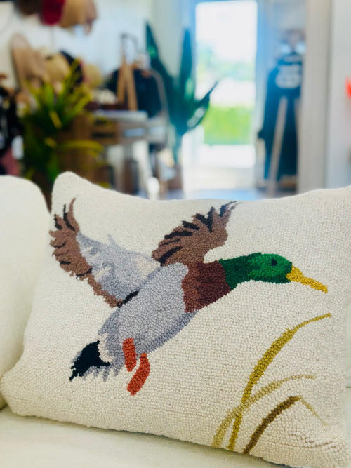 CAMP WANDAWEGA MALLARD HOOK PILLOW - Camp W