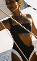 Maxine Gia Black/White Signature One Piece