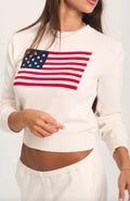 USA Cotton Knit Sweater White