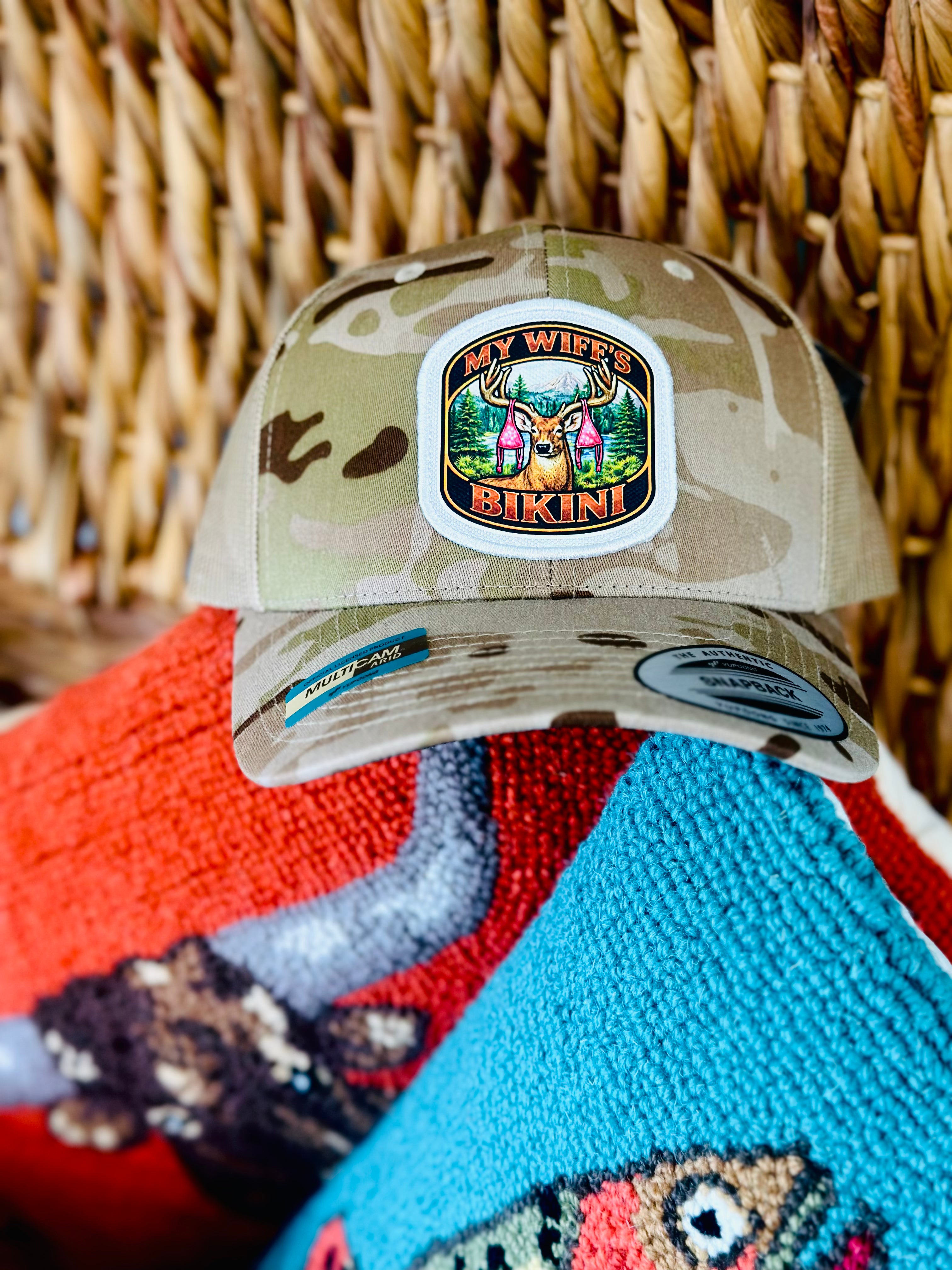 my wife’s bikini trucker men’s hat