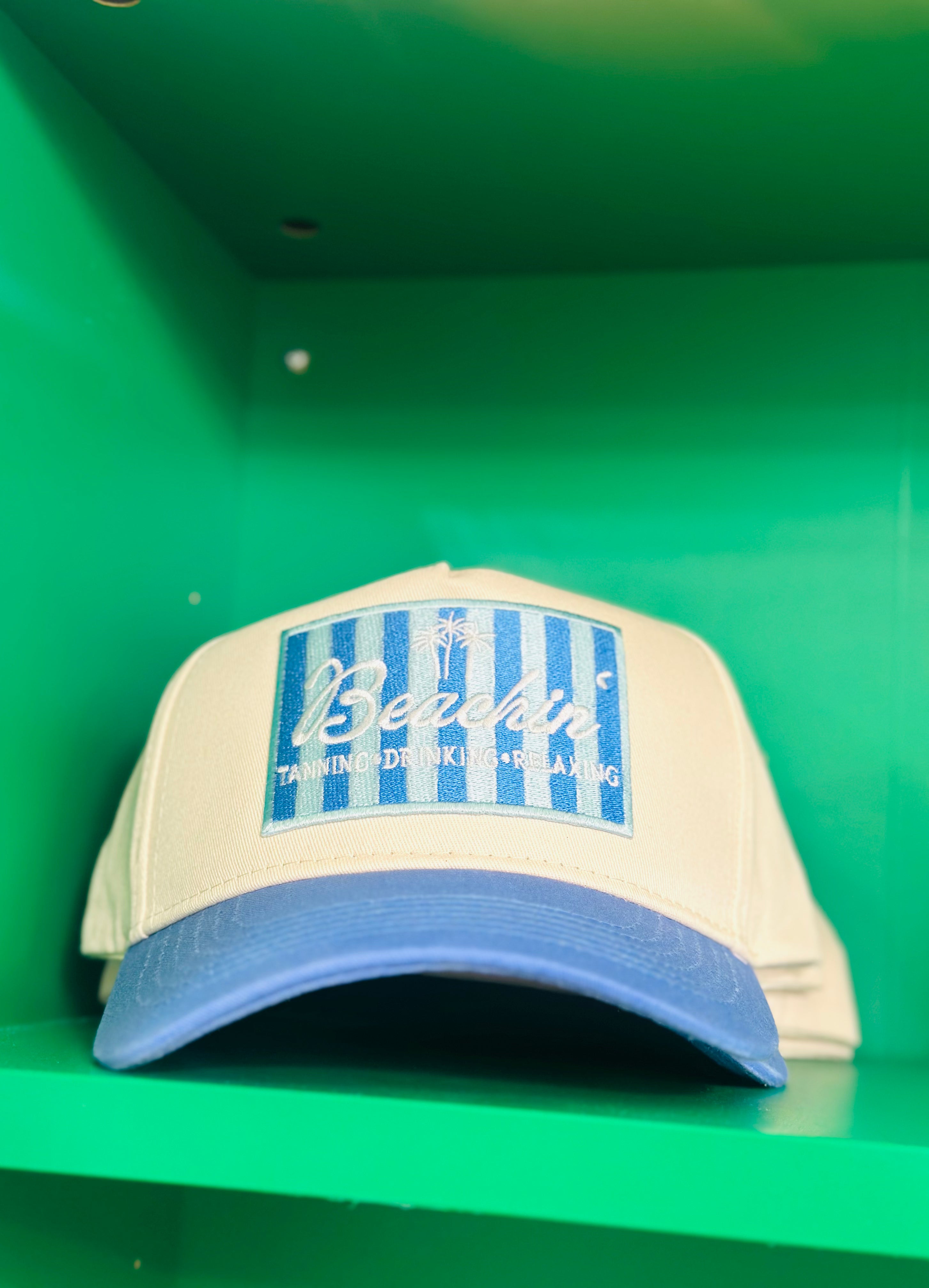 KenzKustomz Beachin' - Vintage Trucker Hat - Periwinkle