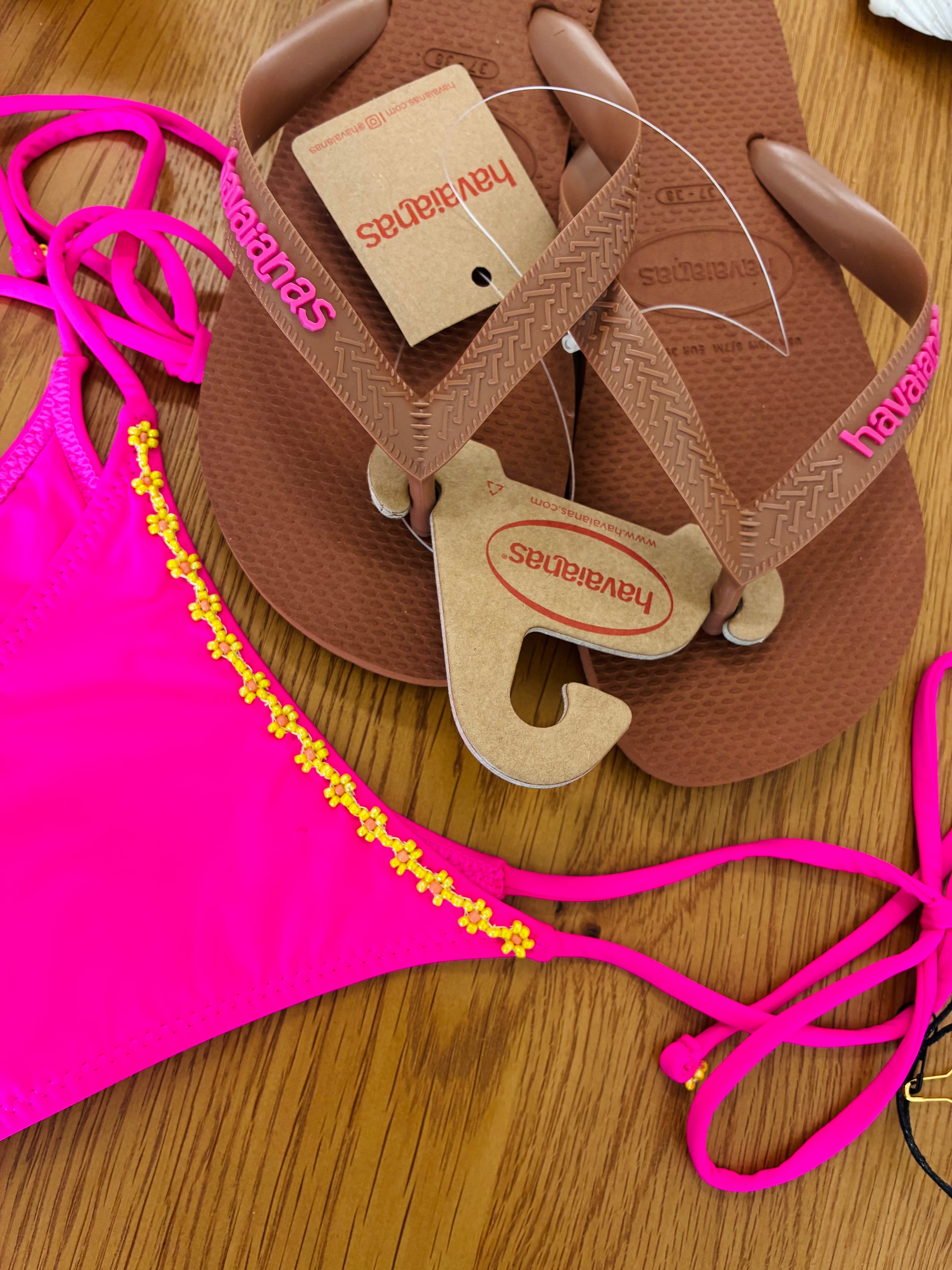 Havaianas Women's Rust PinkTop LP Flip Flop
