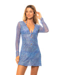 Guria Mesh V Neck Short Cover Up