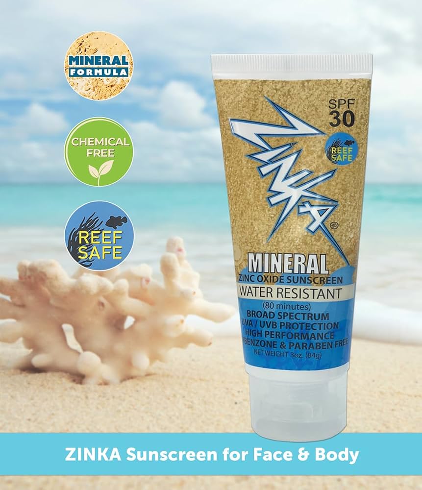 Zinka Clear Mineral Sunscreen SPF 30