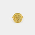 Get Back Necklaces Gold St. Christopher Medallion Ring