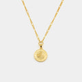 Get Back Necklaces Gold St. Christopher Figaro Medallion
