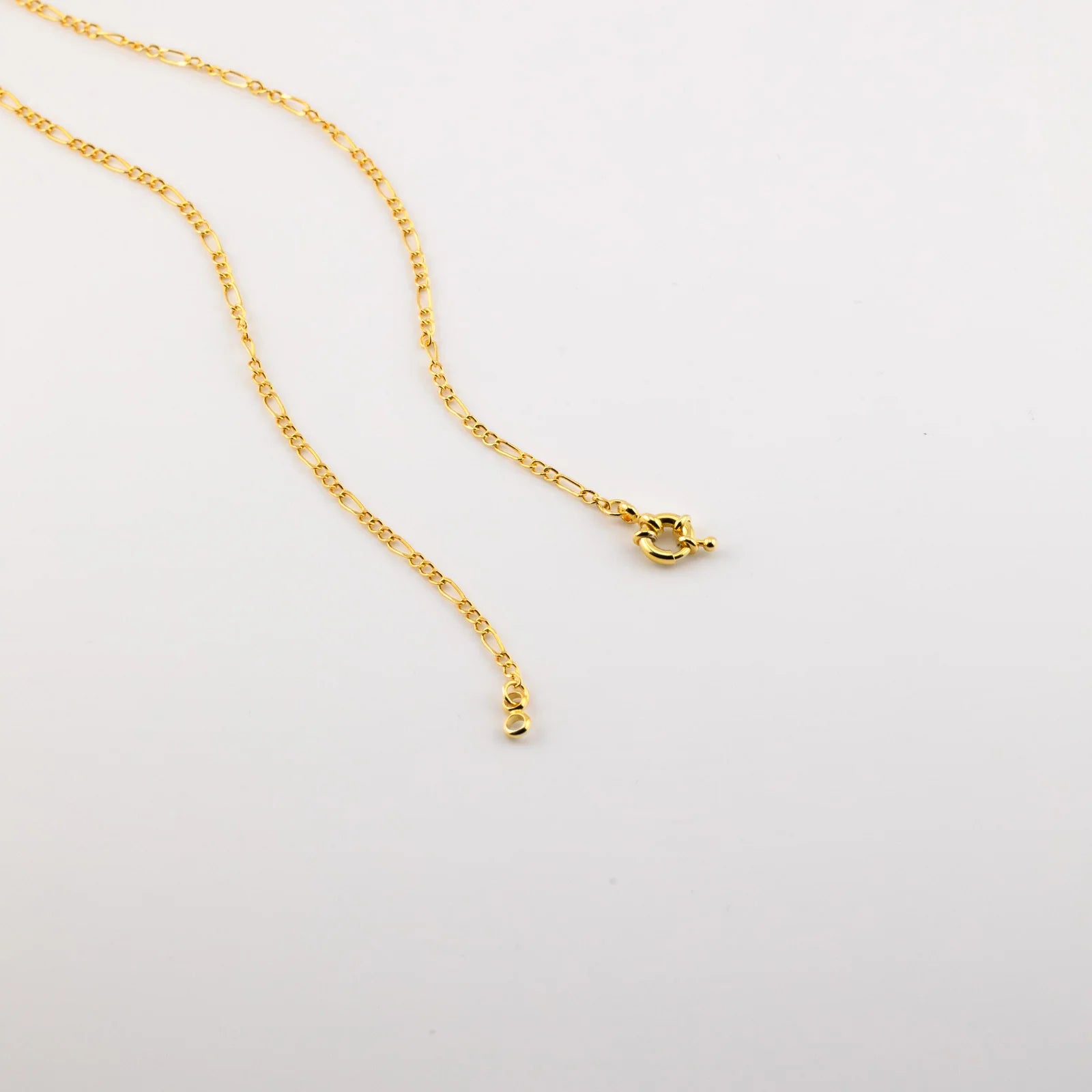 Get Back Necklaces Gold St. Christopher Figaro Medallion