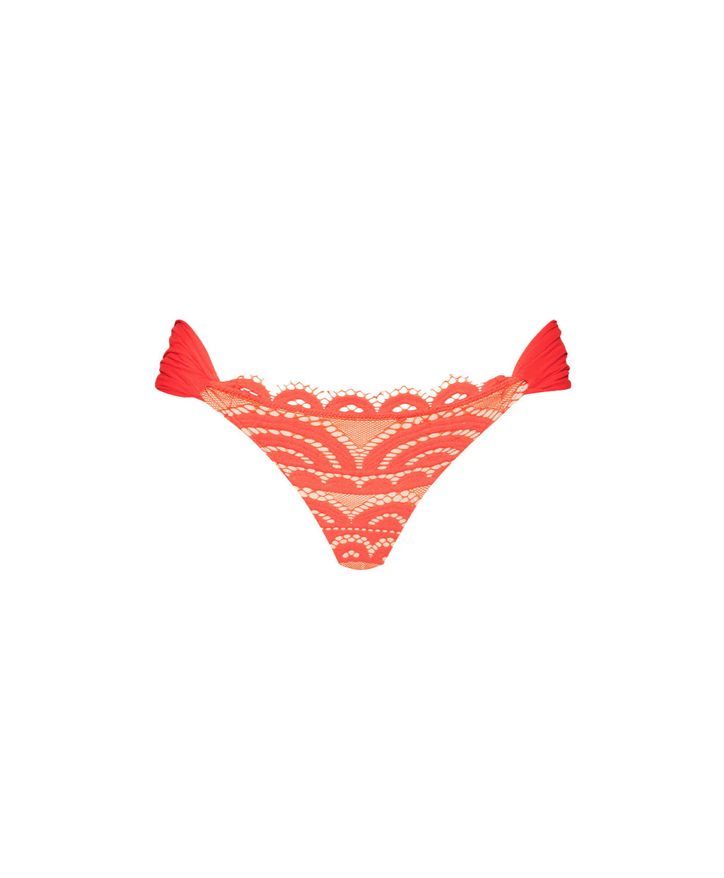 PQ Swim Passion Orange LACE FANNED BOTTOM TEENY