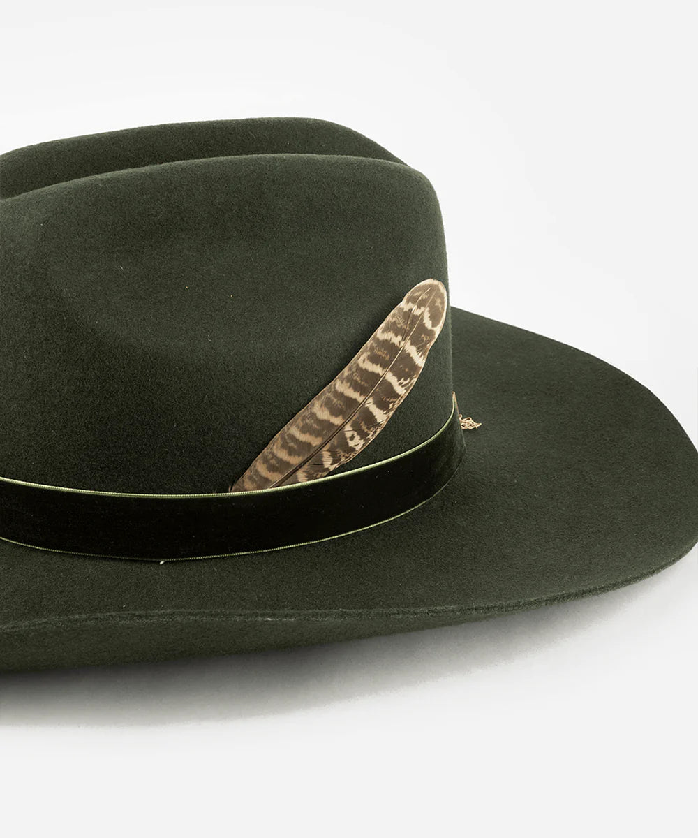 Gigi Pip Greater Prairie Chicken Hat Feather