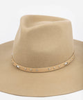Gigi Pip Studded Leather Band Tan