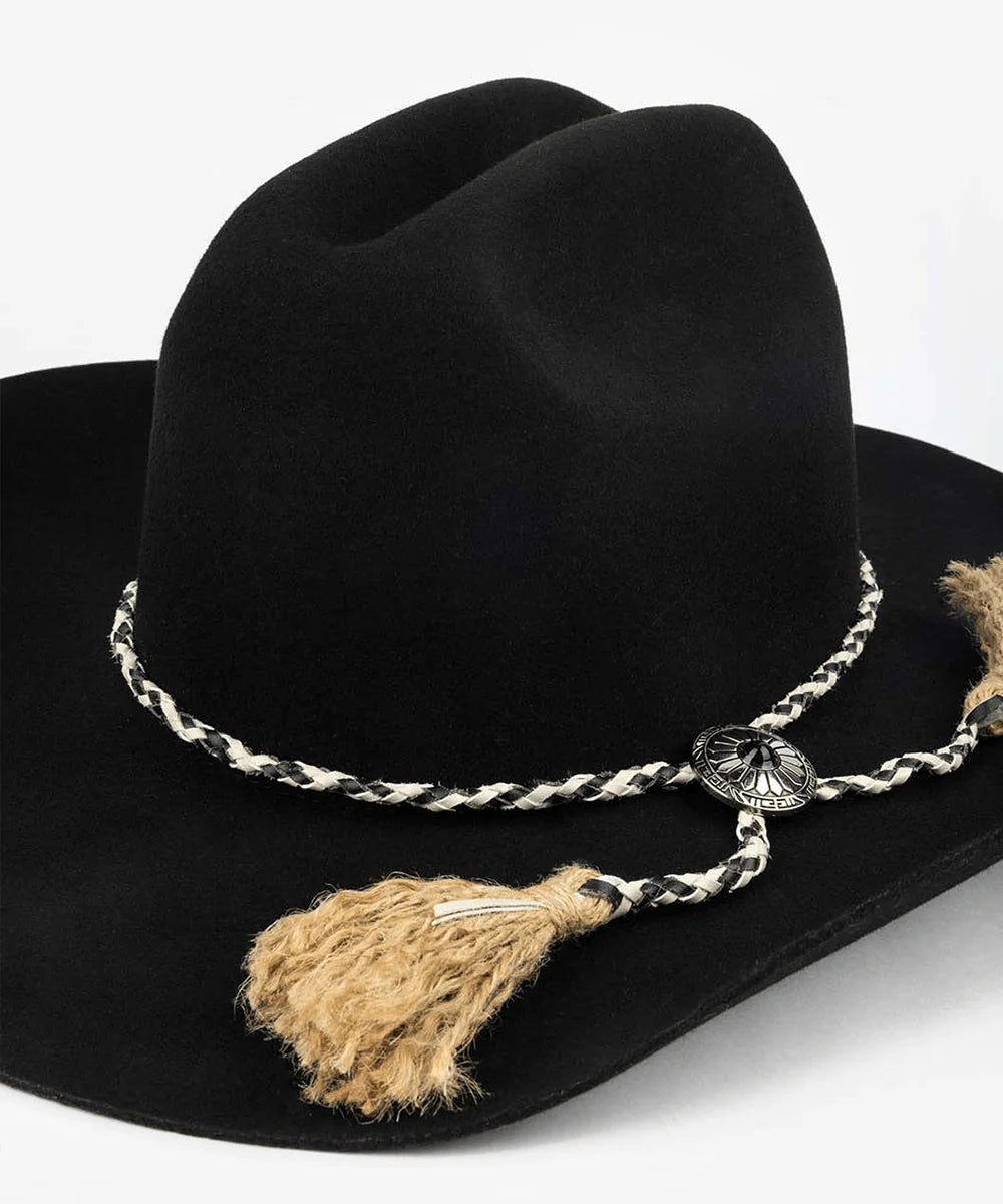 Gigi Pip Braided Bolo Tassel Hat Band