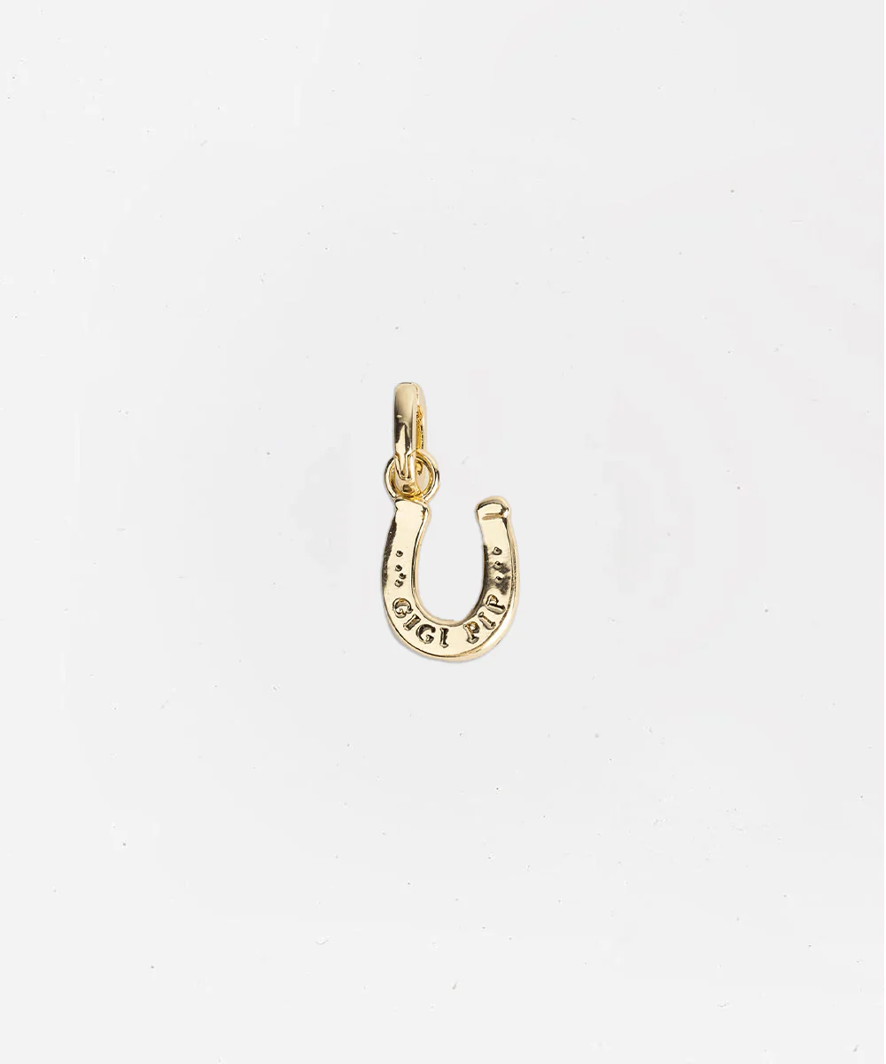 Gigi Pip Horseshoe Hat Charm
Gold