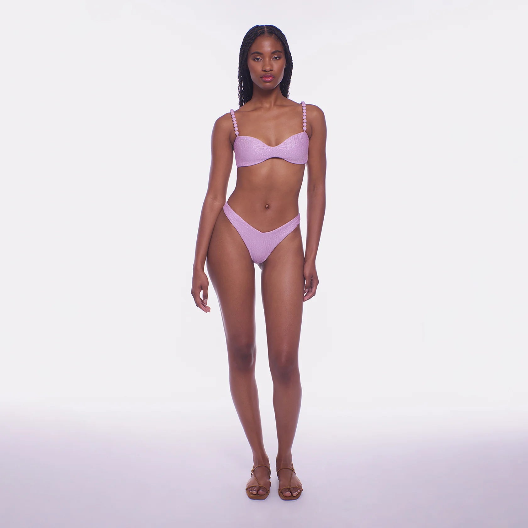 Peixoto ASHER BIKINI TOP - Lavender Pearl