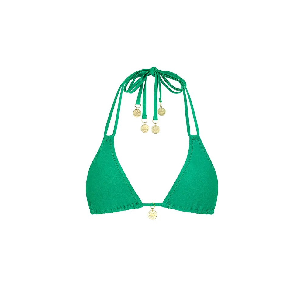 Kulani Kinis halter Bralette bikini top island lush green ￼