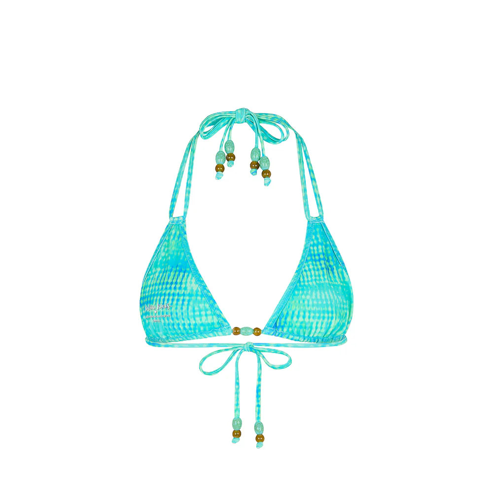 Kulani Kinis Halter Bralette Bikini Top - Summer Seas