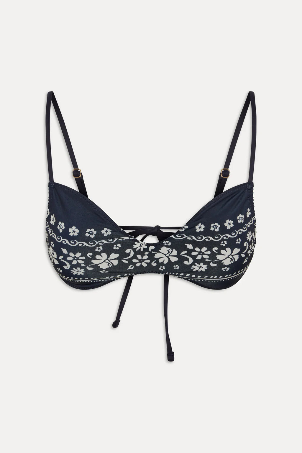 Frankies Bikinis Magnolia Top - Malibu Blue