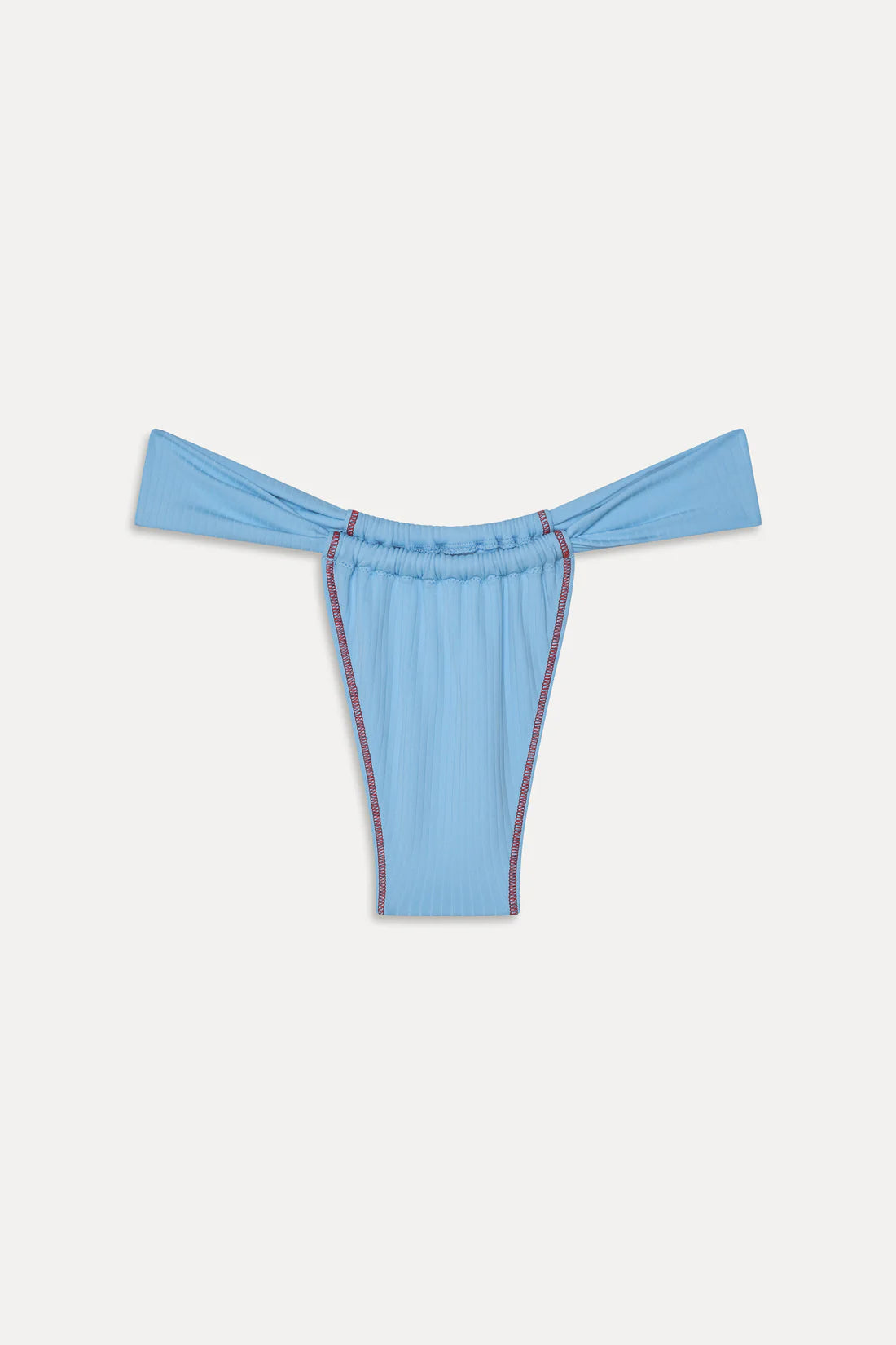 Frankies Bikinis Beckett Ribbed Bottom - Capri Sky