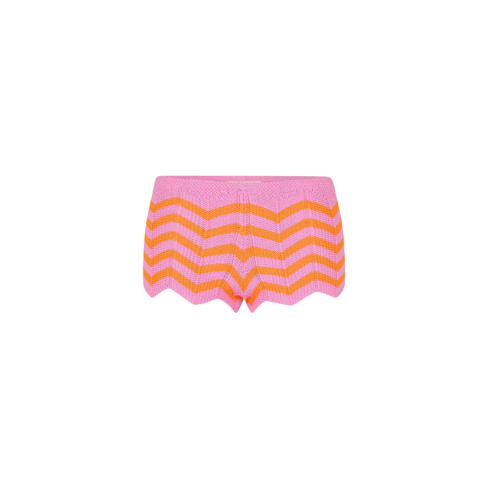 Kulani Kinis Chevron Knit Micro Short - Sun-drenched