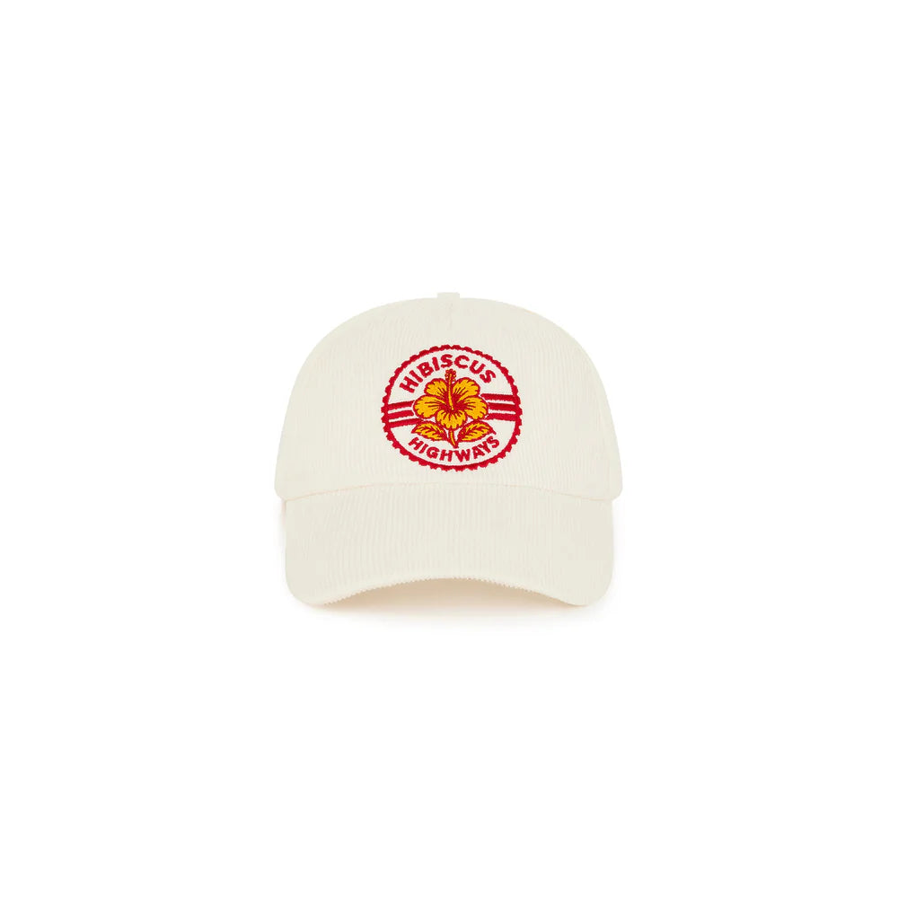 Kulani Kinis Vintage Corduroy Cap Hibiscus Highway