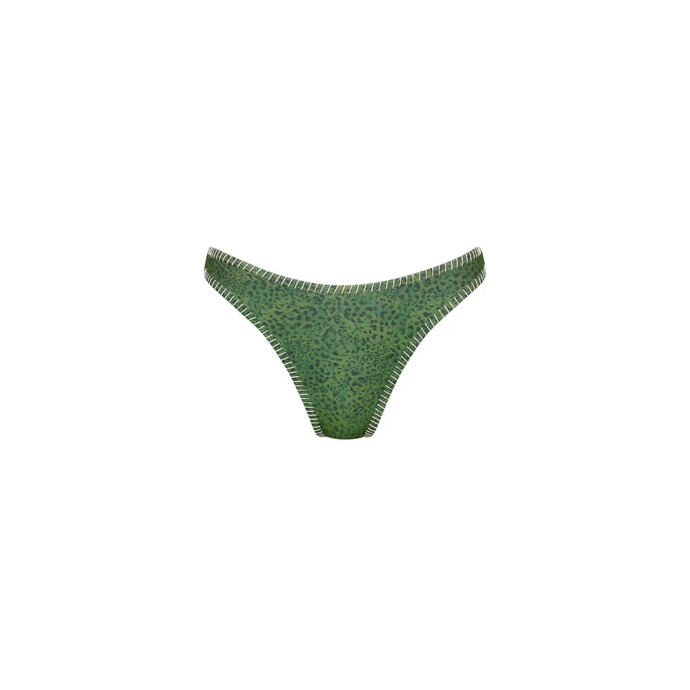 Kulani Kinis Lace Stitch High Leg Vintage Bikini Bottom - Wild Wonder