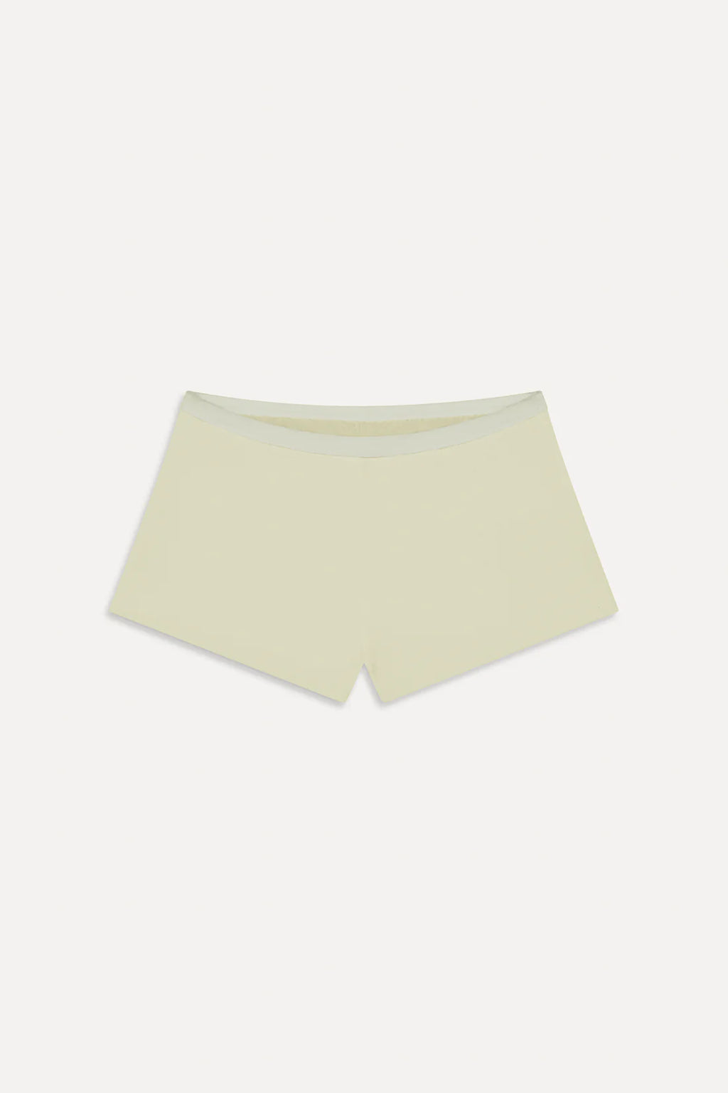 Frankies Bikinis Caster Terry Bottom Cheeky Boy Shorts- Lemon