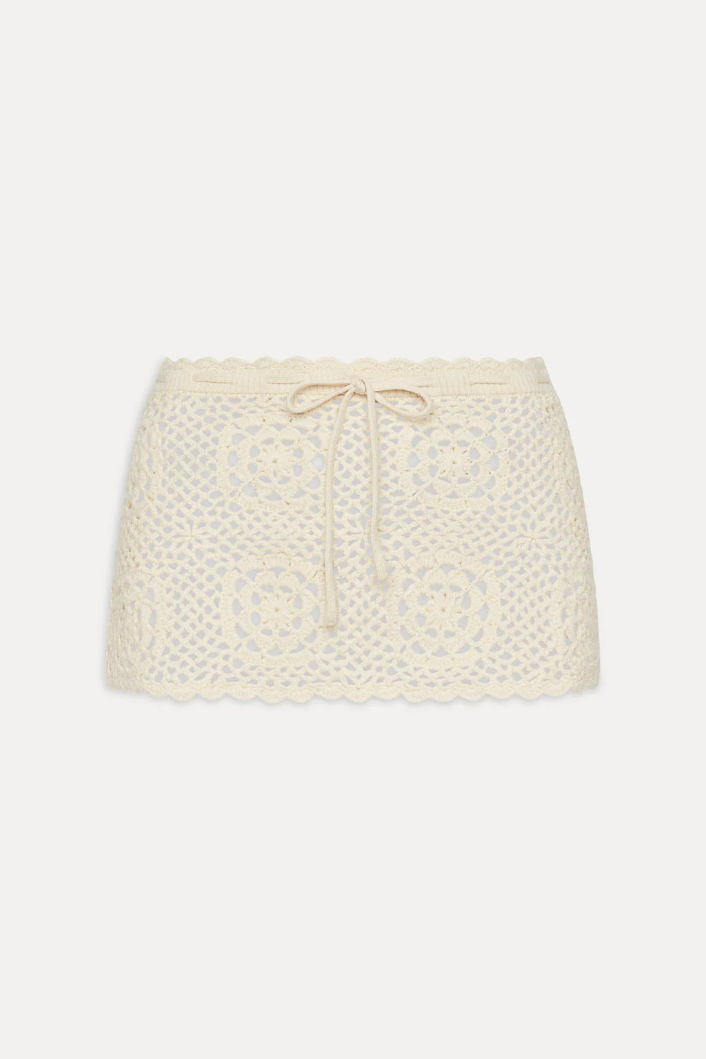 Frankies Bikinis Arlo Crochet Mini Skirt - Bunny