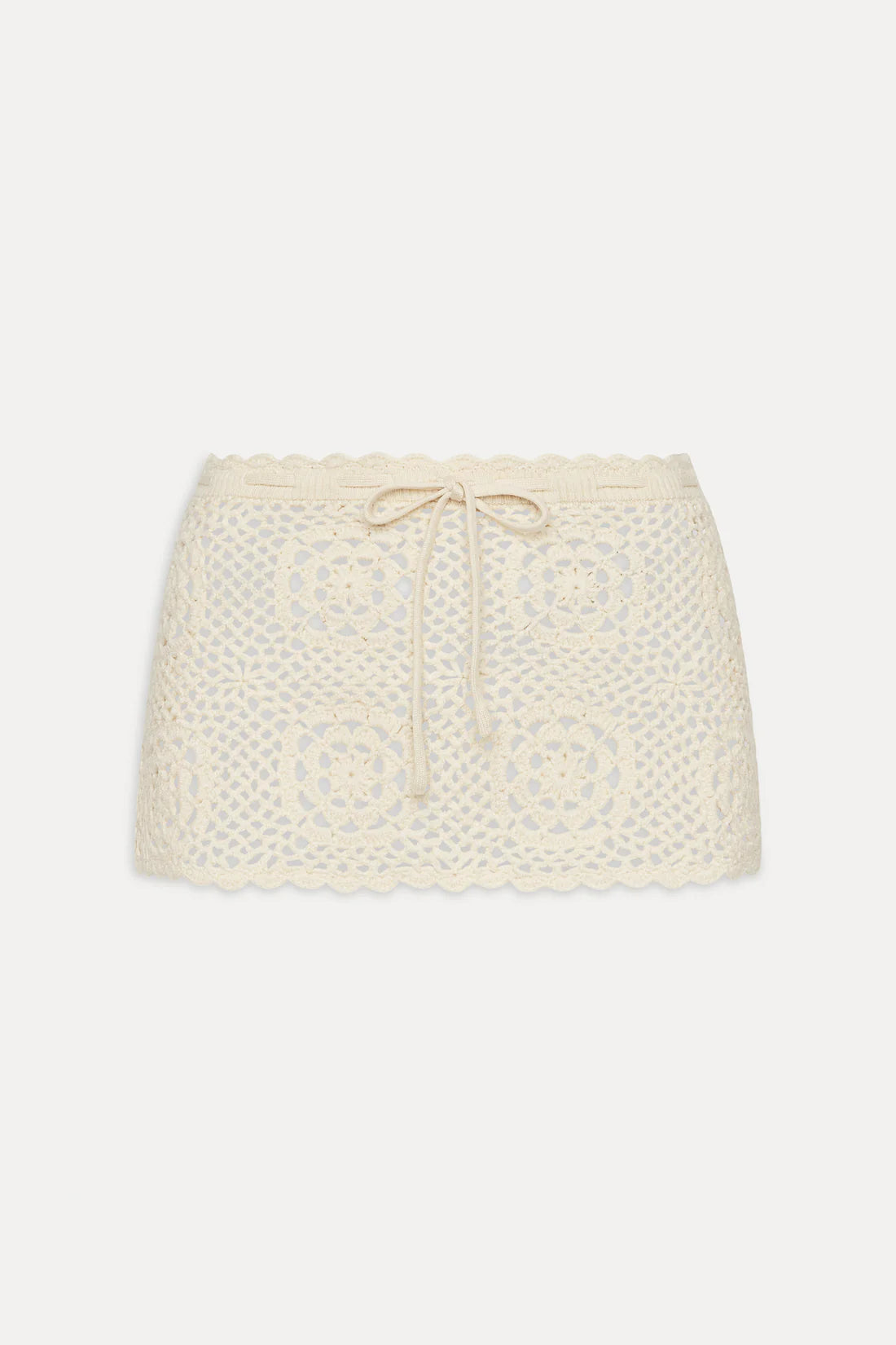 Frankies Bikinis Arlo Crochet Mini Skirt - Bunny