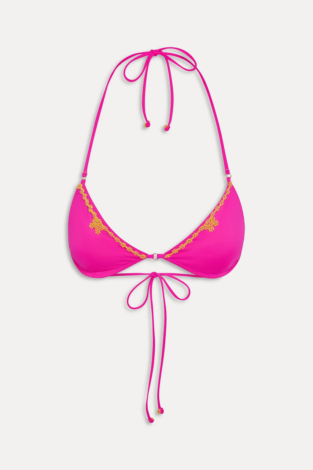 Frankies Bikinis Amore Beaded Top Sea Star Pink
